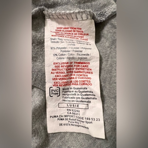 Puma T- shirt size s/p‎ Gray logo puma - Picture 5 of 5